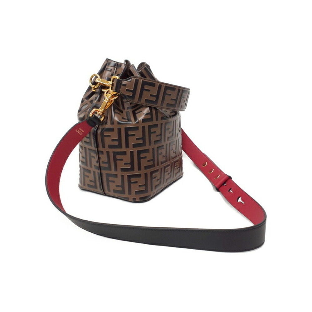 Fendi Mon Drawstring Tresor Shoulder Bag Bucket 2way